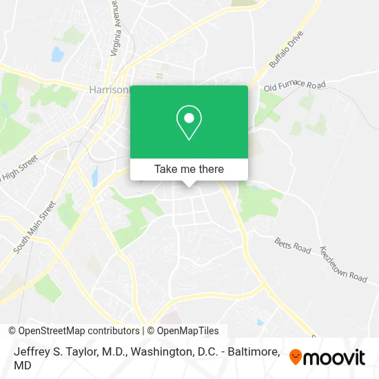 Jeffrey S. Taylor, M.D. map