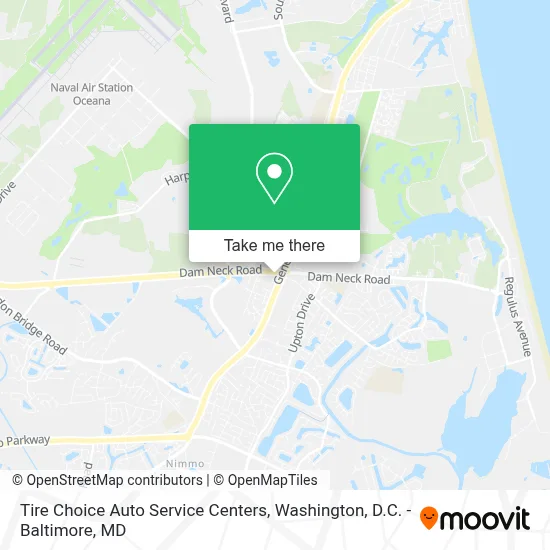 Tire Choice Auto Service Centers map