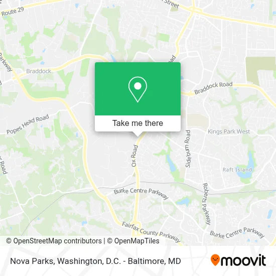 Nova Parks map