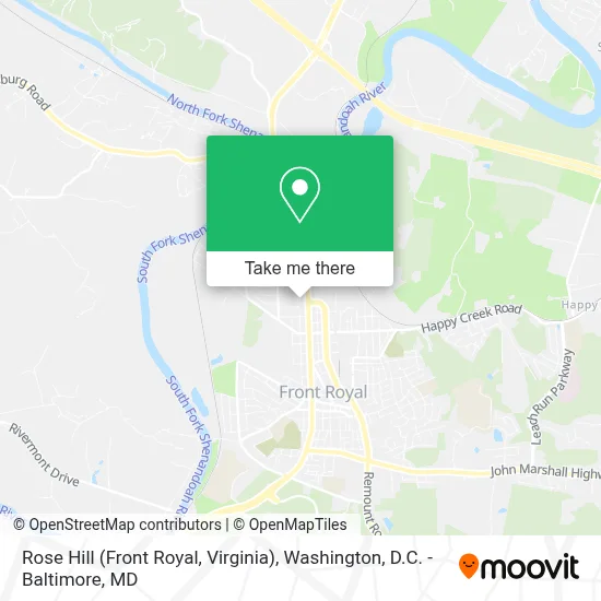 Rose Hill (Front Royal, Virginia) map
