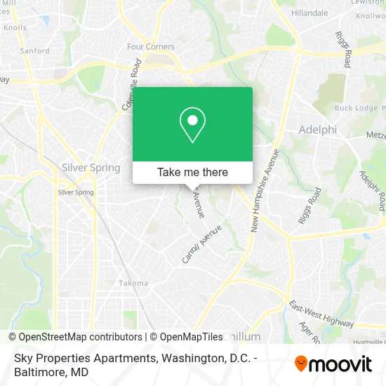 Sky Properties Apartments map