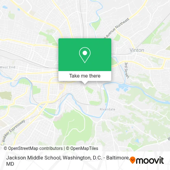 Jackson Middle School map