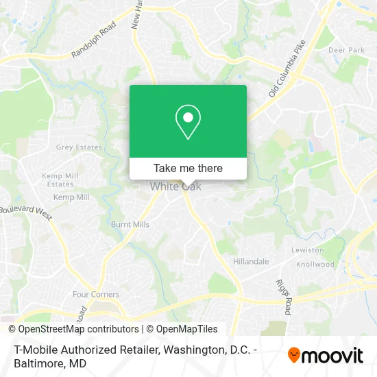 T-Mobile Authorized Retailer map