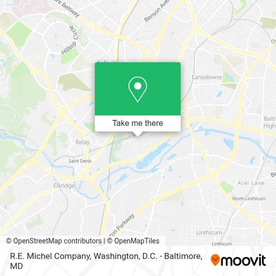 R.E. Michel Company map