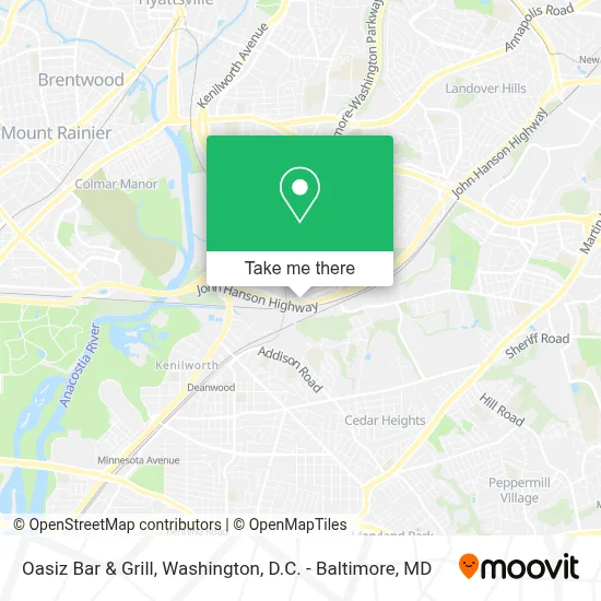 Oasiz Bar & Grill map