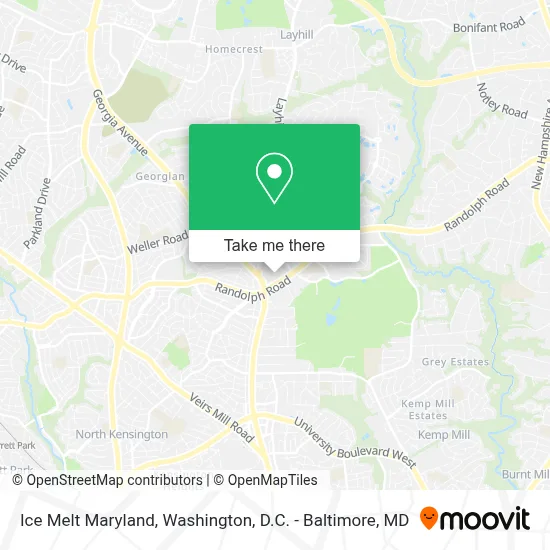 Ice Melt Maryland map
