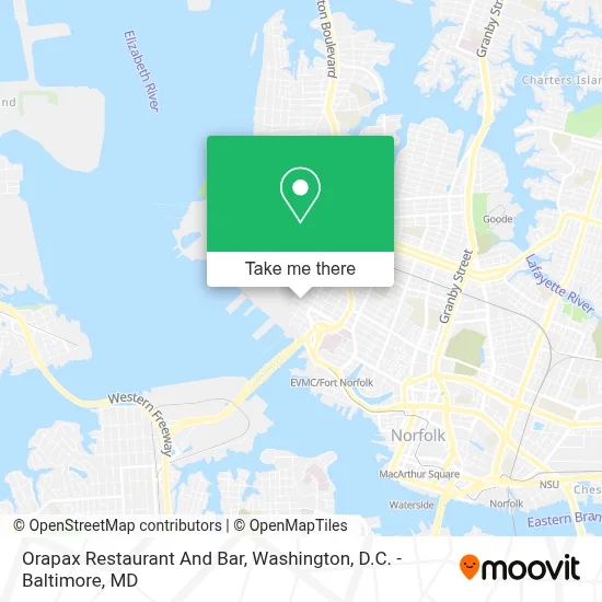 Orapax Restaurant And Bar map