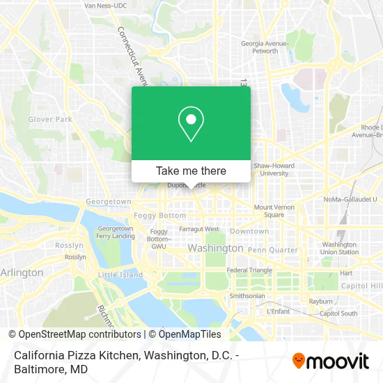 California Pizza Kitchen map