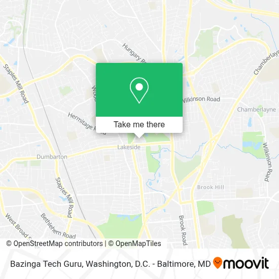 Bazinga Tech Guru map