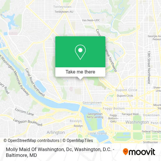 Molly Maid Of Washington, Dc map