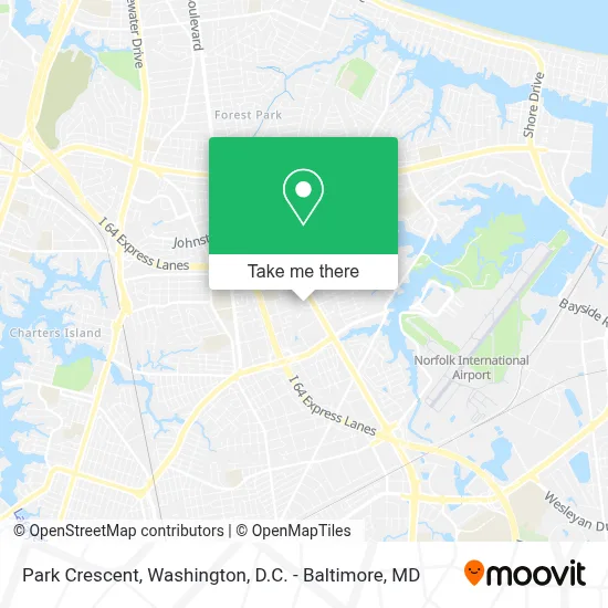 Park Crescent map