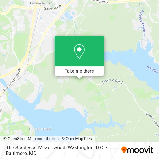 The Stables at Meadowood map
