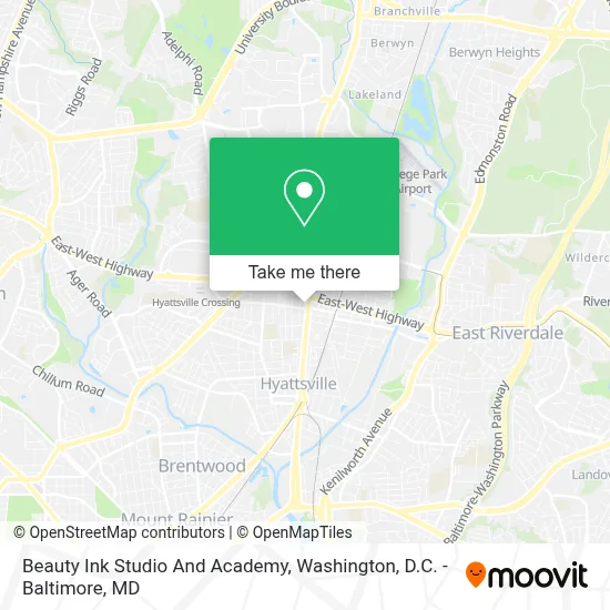 Beauty Ink Studio And Academy map