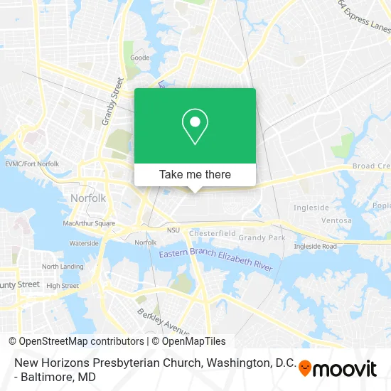 New Horizons Presbyterian Church map
