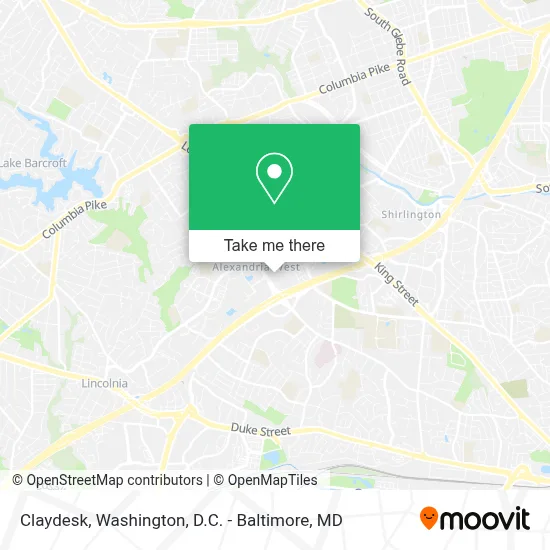 Claydesk map