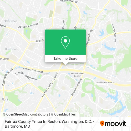 Fairfax County Ymca In Reston map
