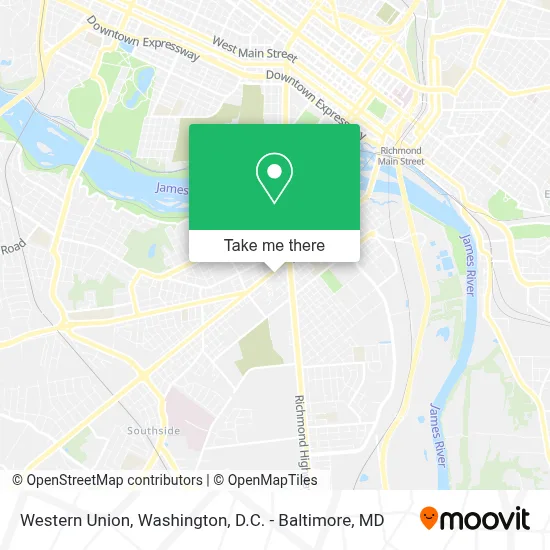 Western Union map