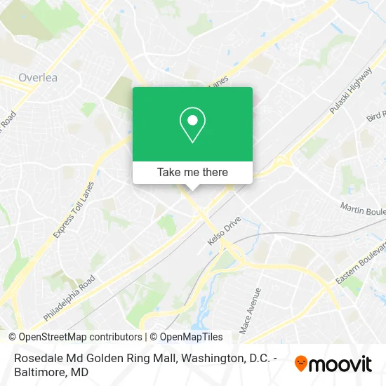 Rosedale Md Golden Ring Mall map