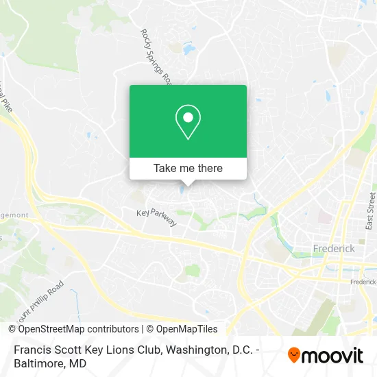 Francis Scott Key Lions Club map