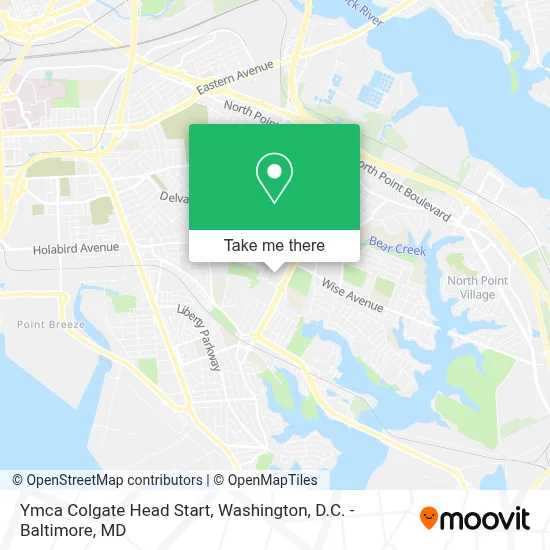 Ymca Colgate Head Start map