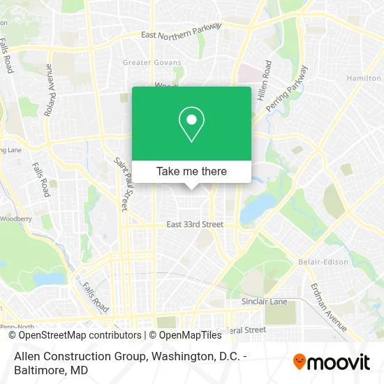 Allen Construction Group map