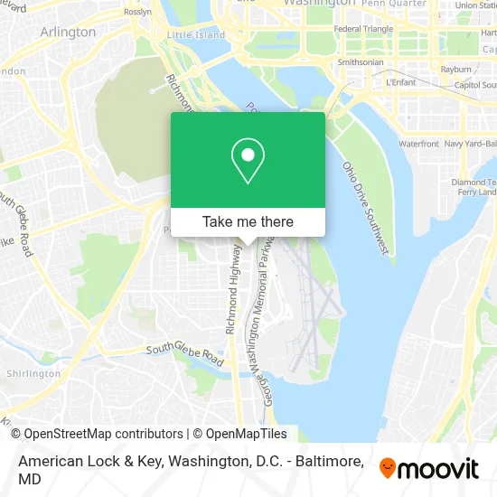 American Lock & Key map