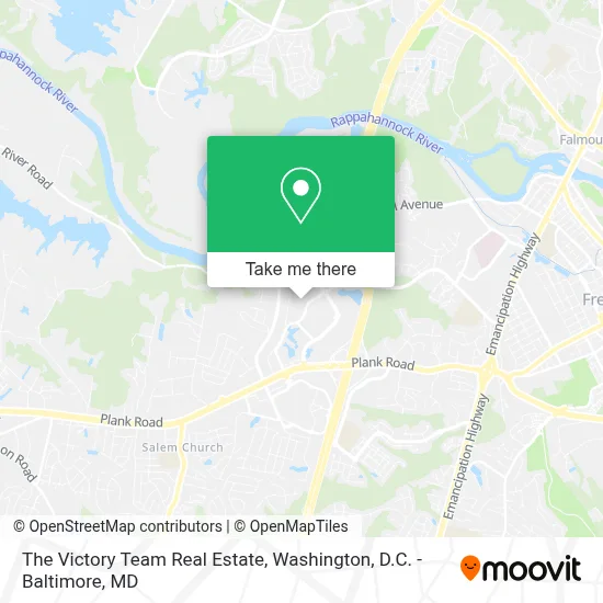 The Victory Team Real Estate map