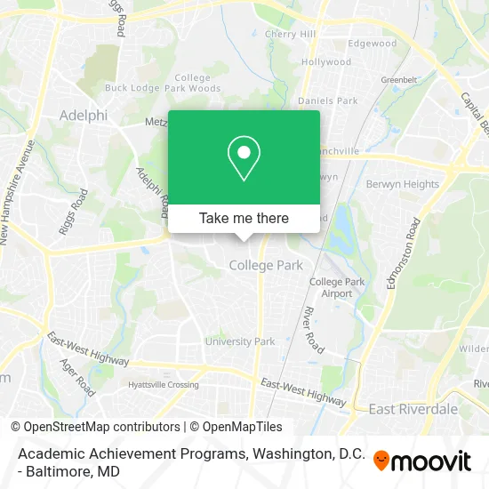 Academic Achievement Programs map