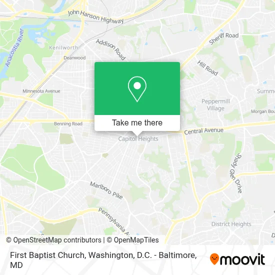 First Baptist Church map