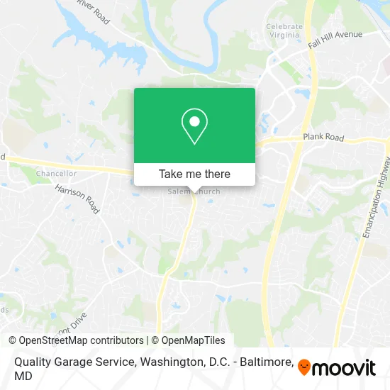 Quality Garage Service map