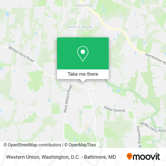Western Union map