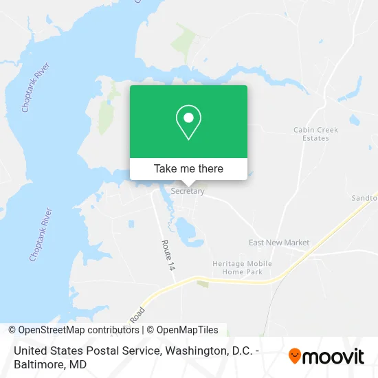 United States Postal Service map