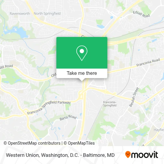 Western Union map