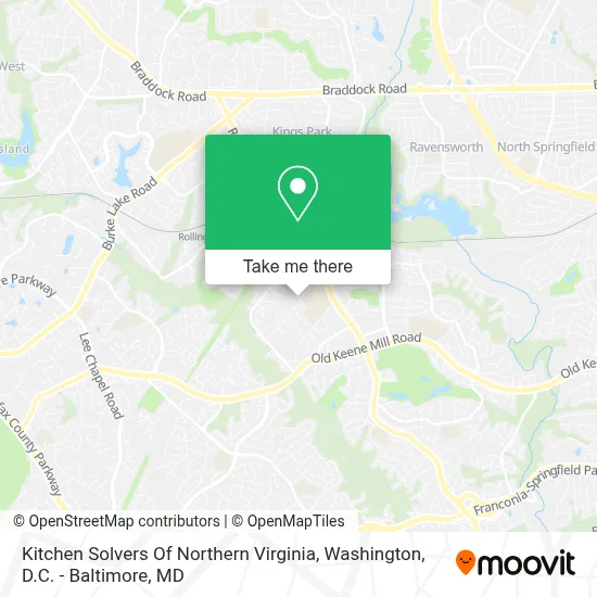Kitchen Solvers Of Northern Virginia map