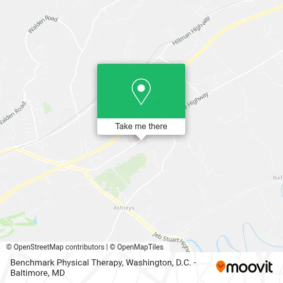 Benchmark Physical Therapy map