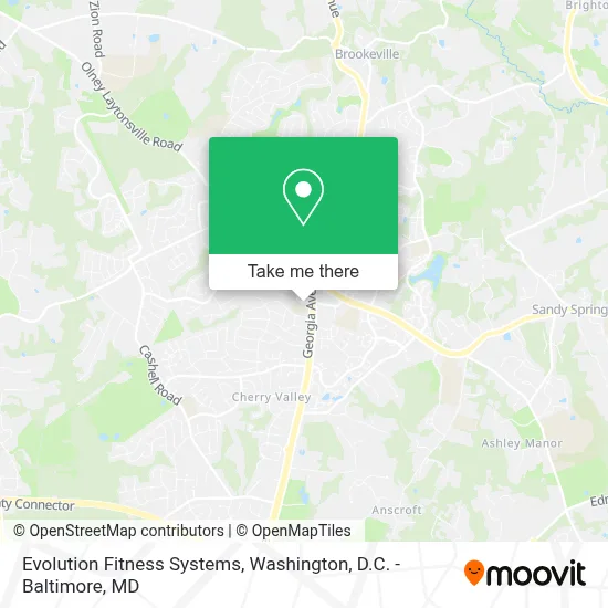 Evolution Fitness Systems map