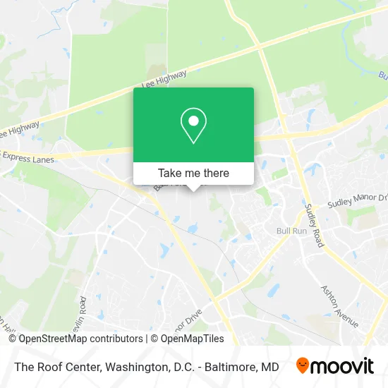 The Roof Center map