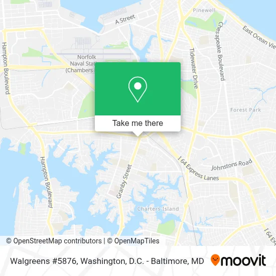 Walgreens #5876 map