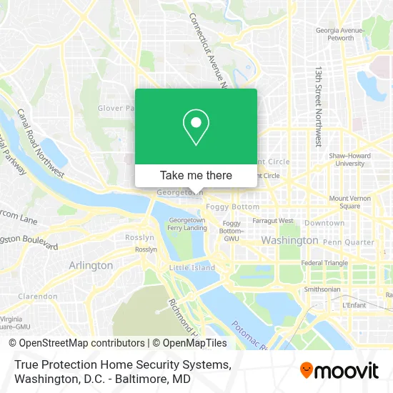 True Protection Home Security Systems map