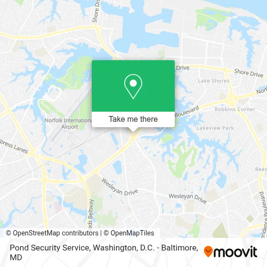 Pond Security Service map