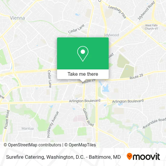 Surefire Catering map