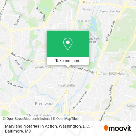 Maryland Notaries In Action map