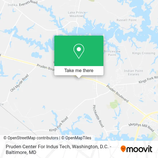 Pruden Center For Indus Tech map