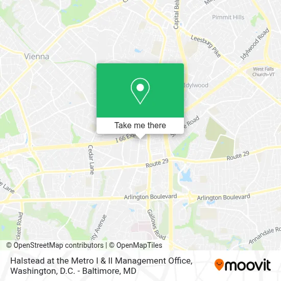 Halstead at the Metro I & II Management Office map
