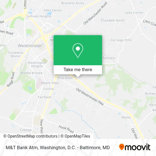 M&T Bank Atm map