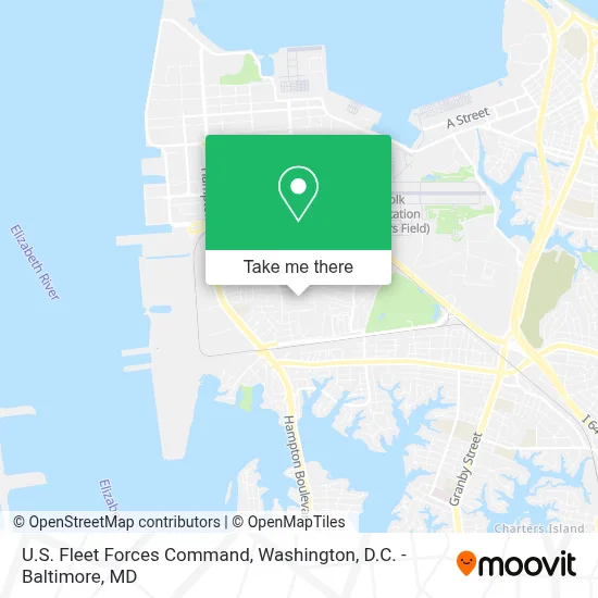 U.S. Fleet Forces Command map