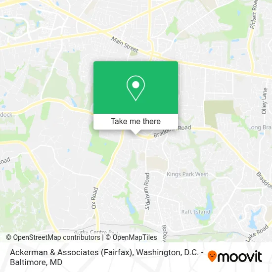 Ackerman & Associates (Fairfax) map