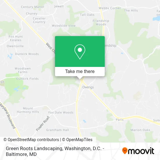 Green Roots Landscaping map