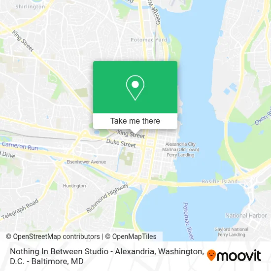 Nothing In Between Studio - Alexandria map