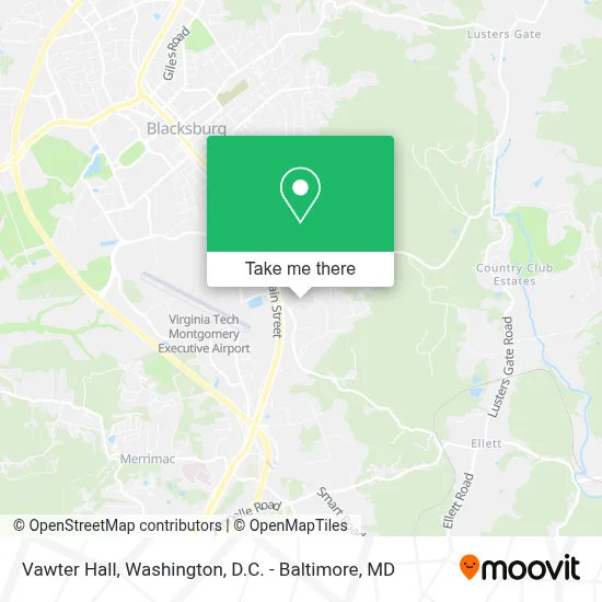 Vawter Hall map